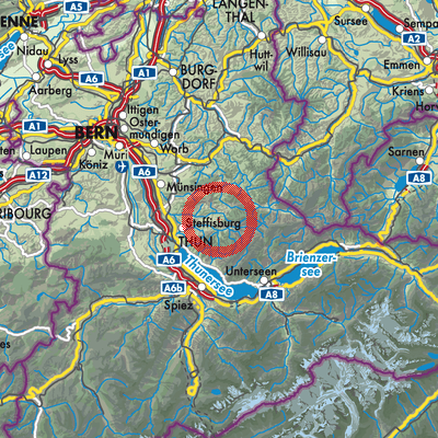 Landkarte Oberlangenegg