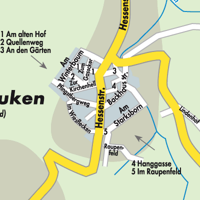 Stadtplan Oberlauken