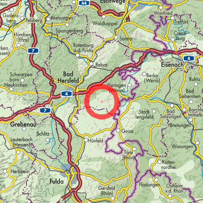 Landkarte Oberlengsfeld