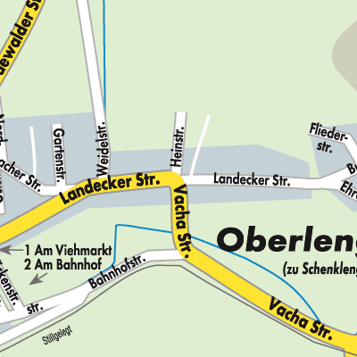 Stadtplan Oberlengsfeld