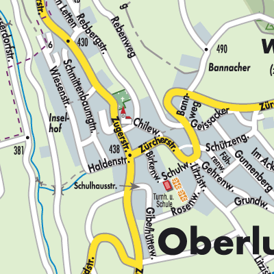 Stadtplan Oberlunkhofen