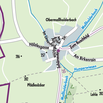 Stadtplan Obermaßholderbach