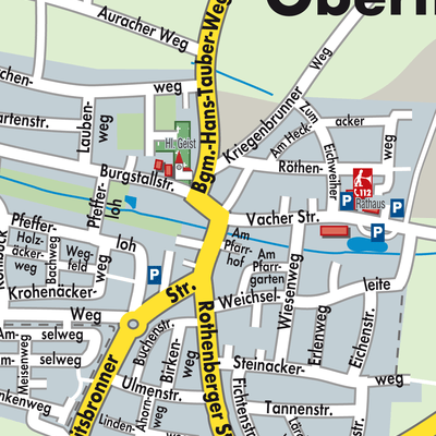 Stadtplan Obermichelbach-Tuchenbach (VGem)
