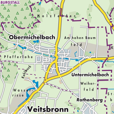Übersichtsplan Obermichelbach-Tuchenbach (VGem)