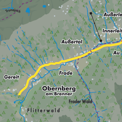 Übersichtsplan Obernberg am Brenner