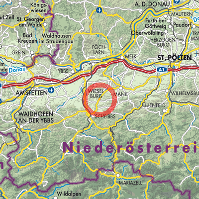 Landkarte Oberndorf an der Melk
