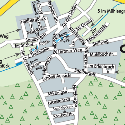 Stadtplan Obernhain