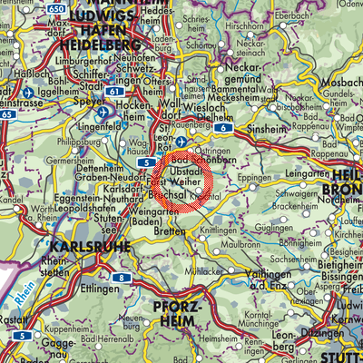 Landkarte Oberöwisheim