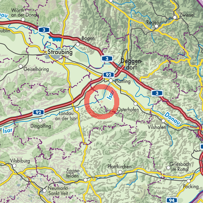 Landkarte Oberpöring (VGem)
