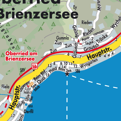 Stadtplan Oberried am Brienzersee