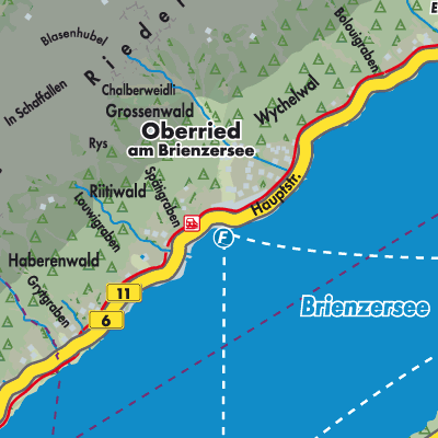 Übersichtsplan Oberried am Brienzersee