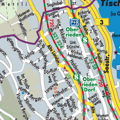 Stadtplan Oberrieden