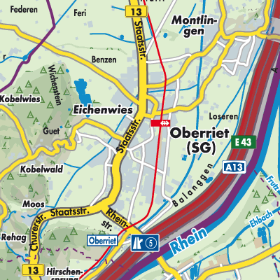 Übersichtsplan Oberriet