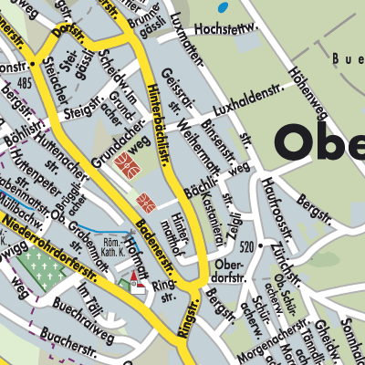 Stadtplan Oberrohrdorf