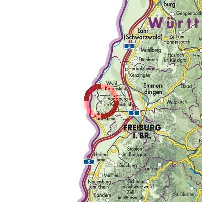 Landkarte Oberrotweil