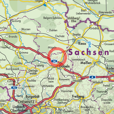 Landkarte Obersteina
