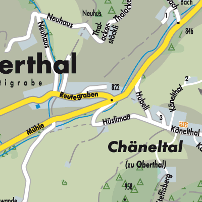 Stadtplan Oberthal