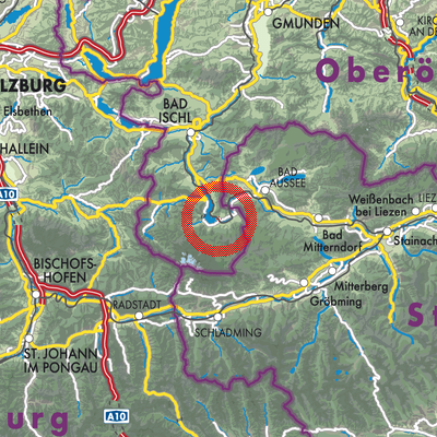 Landkarte Obertraun