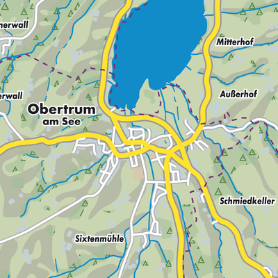 Übersichtsplan Obertrum am See