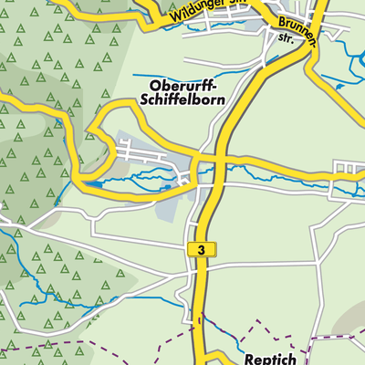 Übersichtsplan Oberurff-Schiffelborn