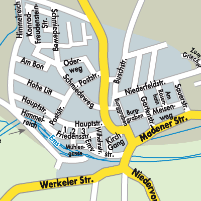 Stadtplan Obervorschütz