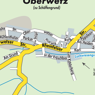 Stadtplan Oberwetz