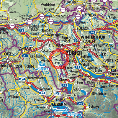 Landkarte Oberwil-Lieli