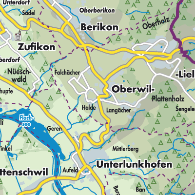 Übersichtsplan Oberwil-Lieli