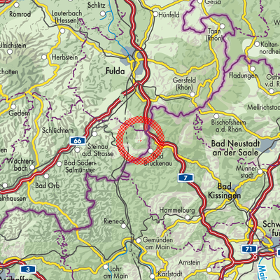 Landkarte Oberzell