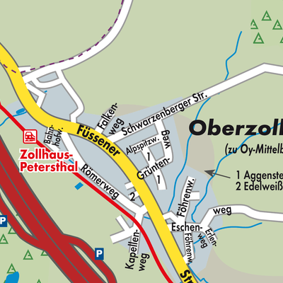 Stadtplan Oberzollhaus