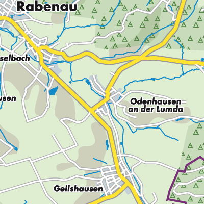 Übersichtsplan Odenhausen (Lumda)