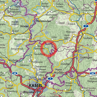 Landkarte Oedelsheim