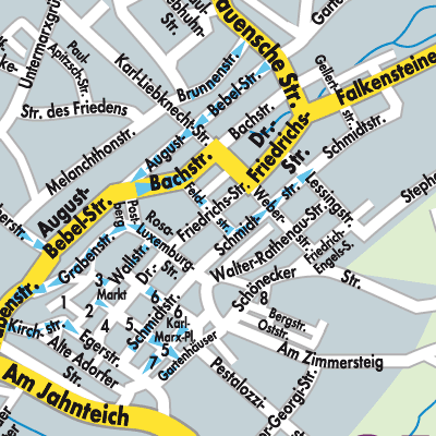 Stadtplan Oelsnitz/Vogtland