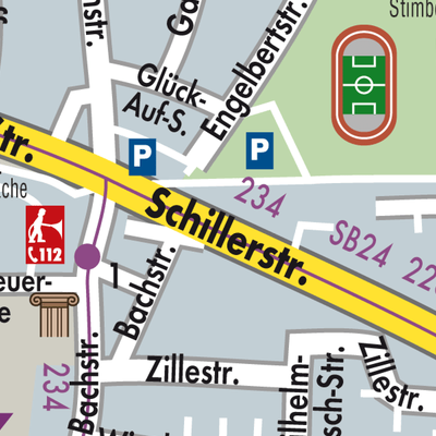 Stadtplan Oer-Erkenschwick