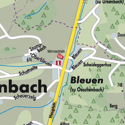 Stadtplan Oeschenbach
