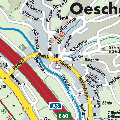 Stadtplan Oeschgen