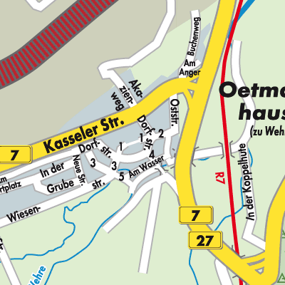 Stadtplan Oetmannshausen