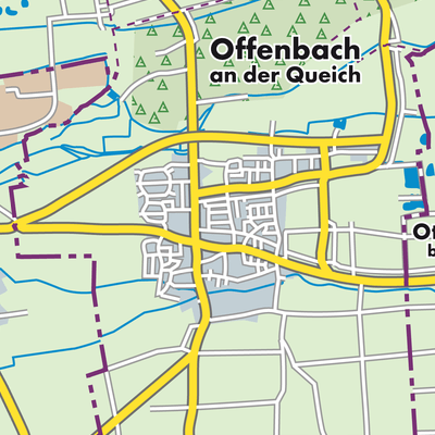 Offenbach an der Queich - Stadtpläne und Landkarten