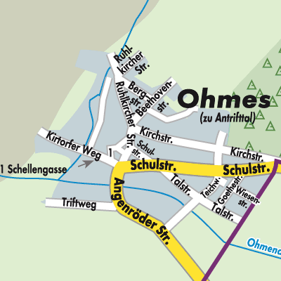 Stadtplan Ohmes
