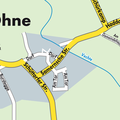 Stadtplan Ohne