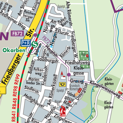 Stadtplan Okarben