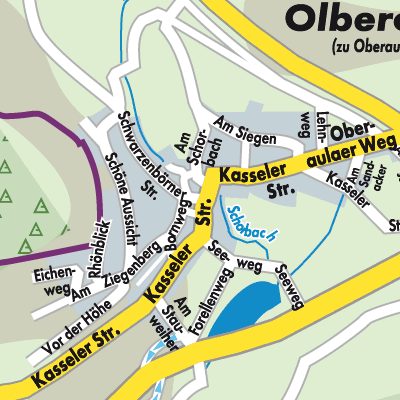 Stadtplan Olberode