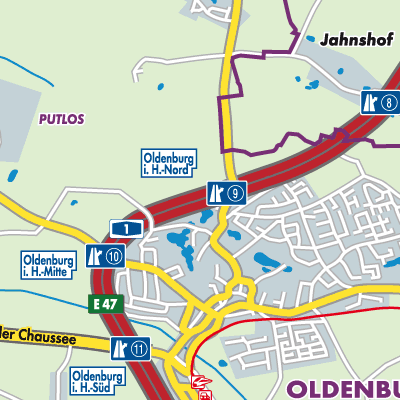 Übersichtsplan Oldenburg-Land
