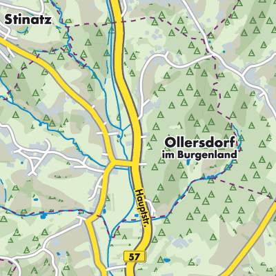 Übersichtsplan Ollersdorf im Burgenland