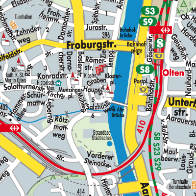 Stadtplan Olten