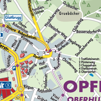 Stadtplan Opfikon