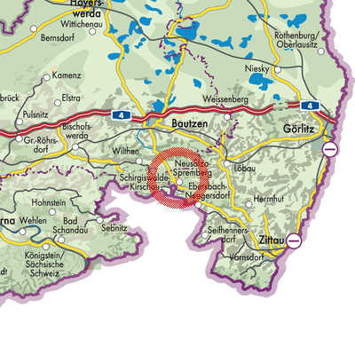 Landkarte Oppach-Beiersdorf