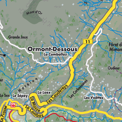 Übersichtsplan Ormont-Dessous
