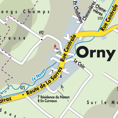 Stadtplan Orny