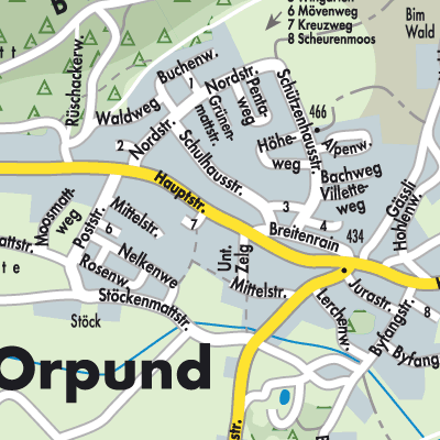 Stadtplan Orpund